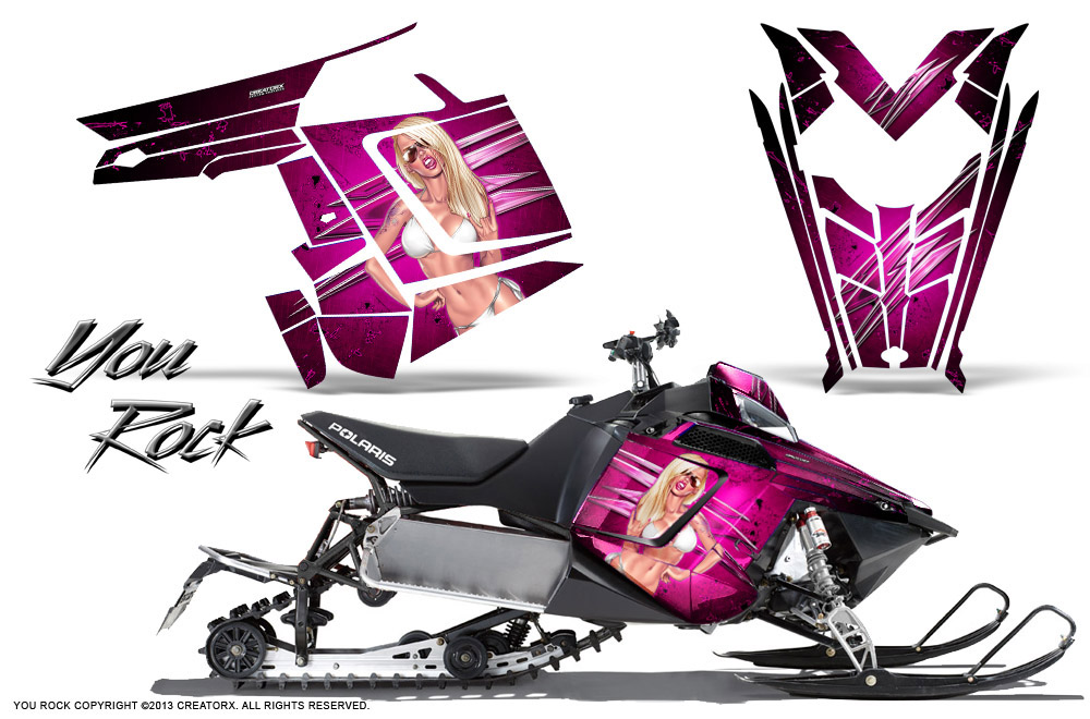 Polaris Rush Graphics Kit You Rock Pink